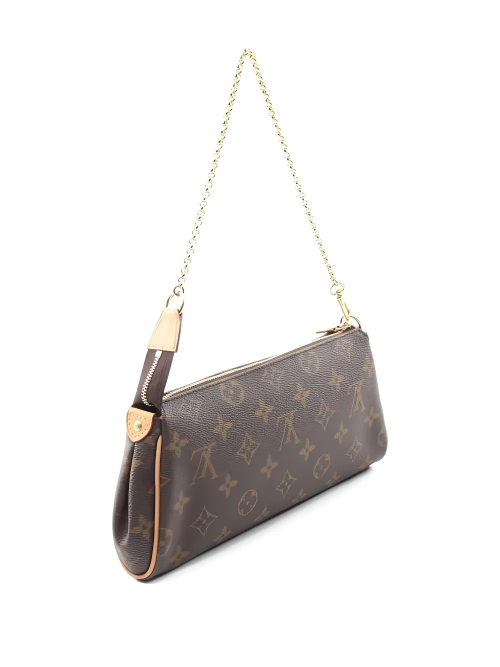 Pre-owned Louis Vuitton Eva Monogram Chain Shoulder Bag In Brown
