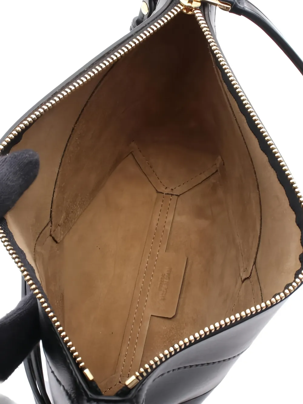 LOEWE Pre-owned 2020s Puzzle Fold Leather Clutch Bag In Black