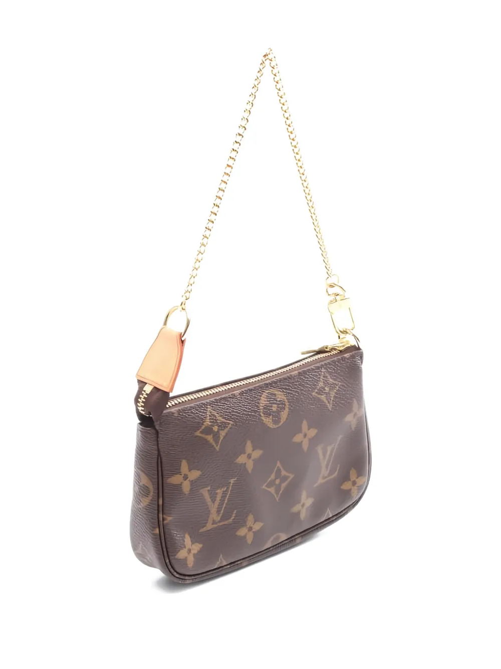 LOUIS VUITTON Pre-owned Mini Pochette Monogram Shoulder Bag In Brown