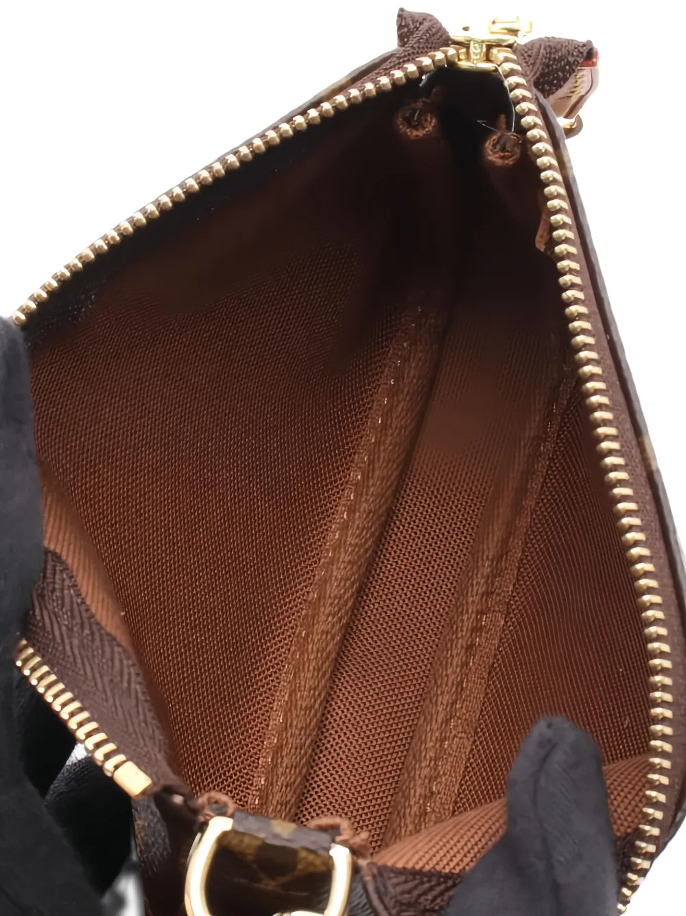 LOUIS VUITTON Pre-owned Mini Pochette Monogram Shoulder Bag In Brown