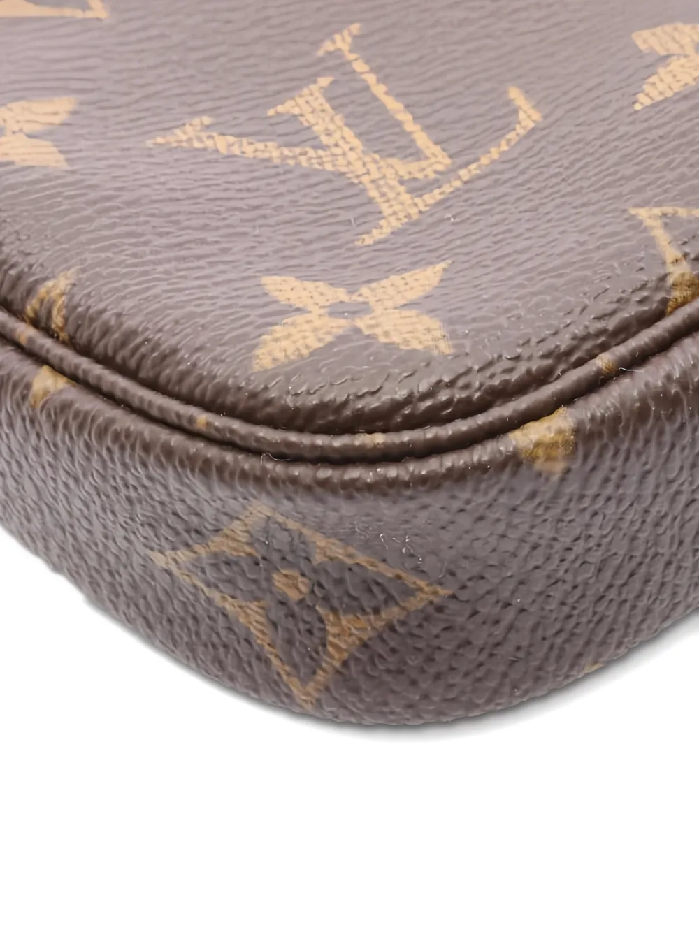 LOUIS VUITTON Pre-owned Mini Pochette Monogram Shoulder Bag In Brown