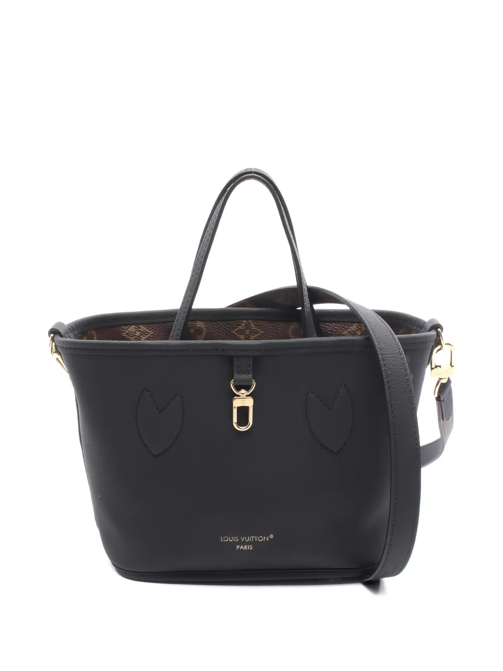 Pre-owned Louis Vuitton 10s Neverfull Inside Out Bb Monogram-pattern Tote Bag In Brown