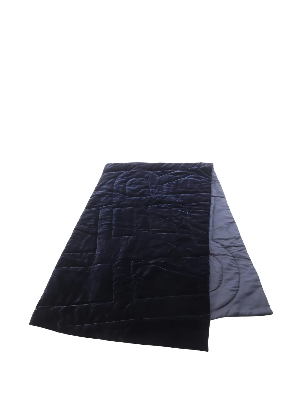 Hermès Pre-Owned 2010s matelassé velour scarf | Blue | Image 1