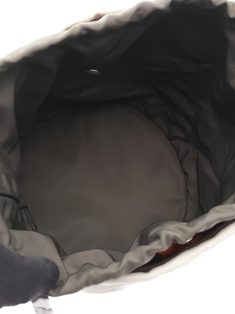 Pre-owned Hermes 2009 Sac De Pansage Bucket Bag In Neutral