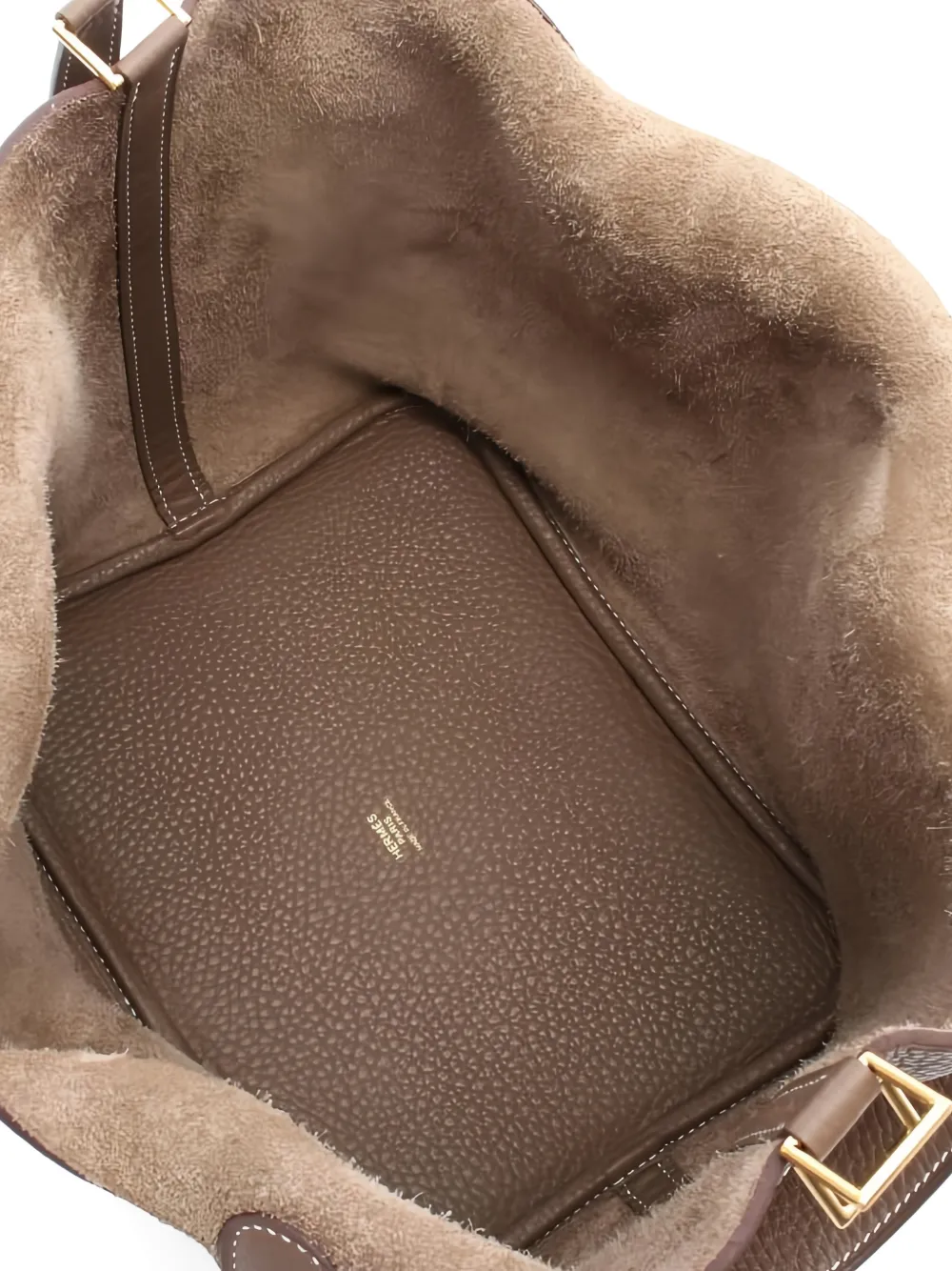 Pre-owned Hermes 2018 Picotin Lock 22 Leather Tote Bag In Brown