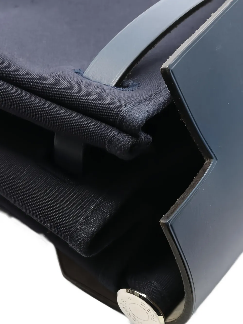 HERMES Pre-owned 2002 Toile Hunter Herbag Tote Bag In Blue