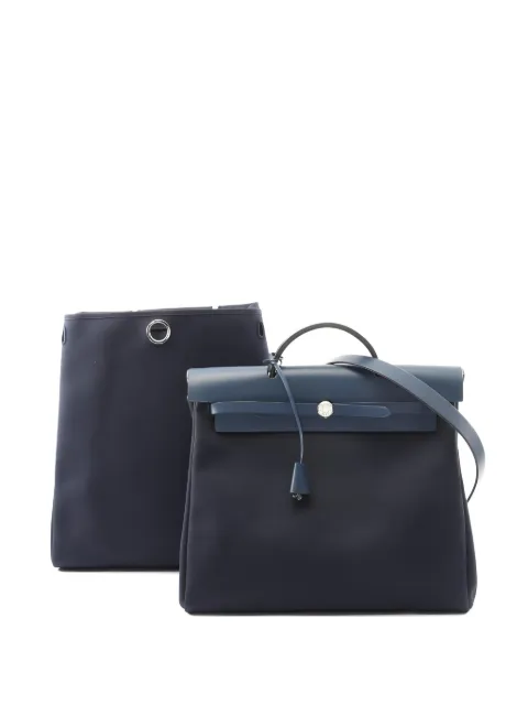 Hermès Pre-Owned 2002 Toile Hunter Herbag  tote bag