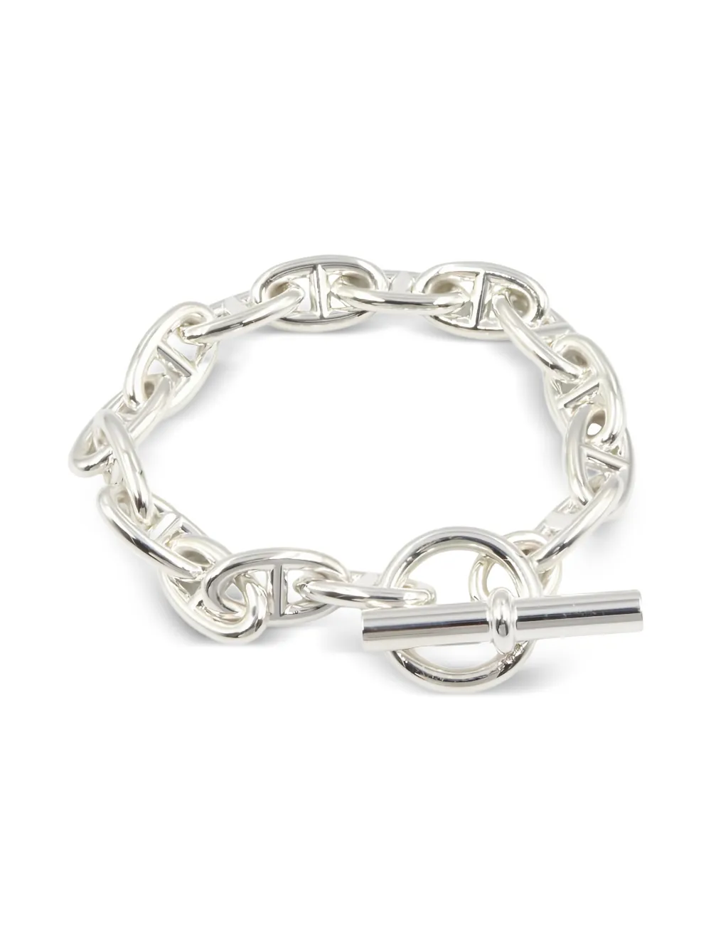 Hermès Pre-Owned 2010's 샹달 GM 브레이슬릿 | 실버 톤 | Image 1