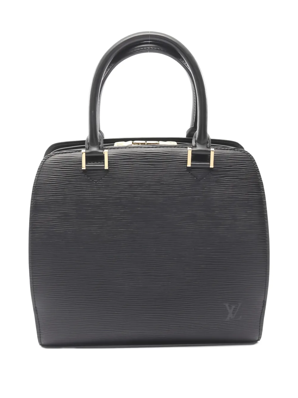 Pre-owned Louis Vuitton Épi Pont Neuf Tote Bag In Black