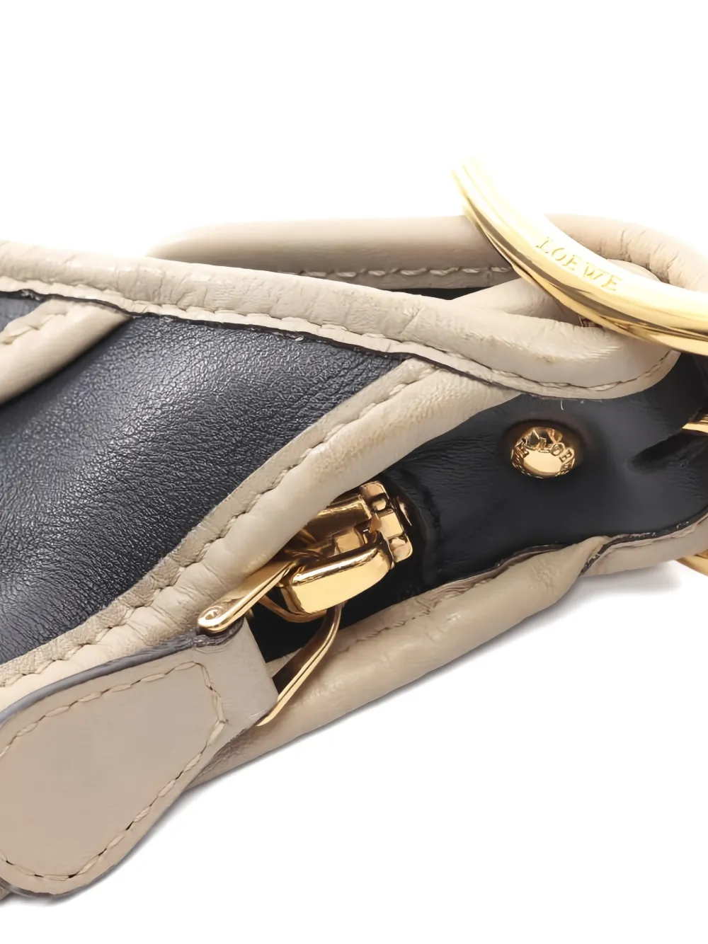 LOEWE Pre-owned 2010s Sofia Anagram-perforated Shoulder Bag In Blue