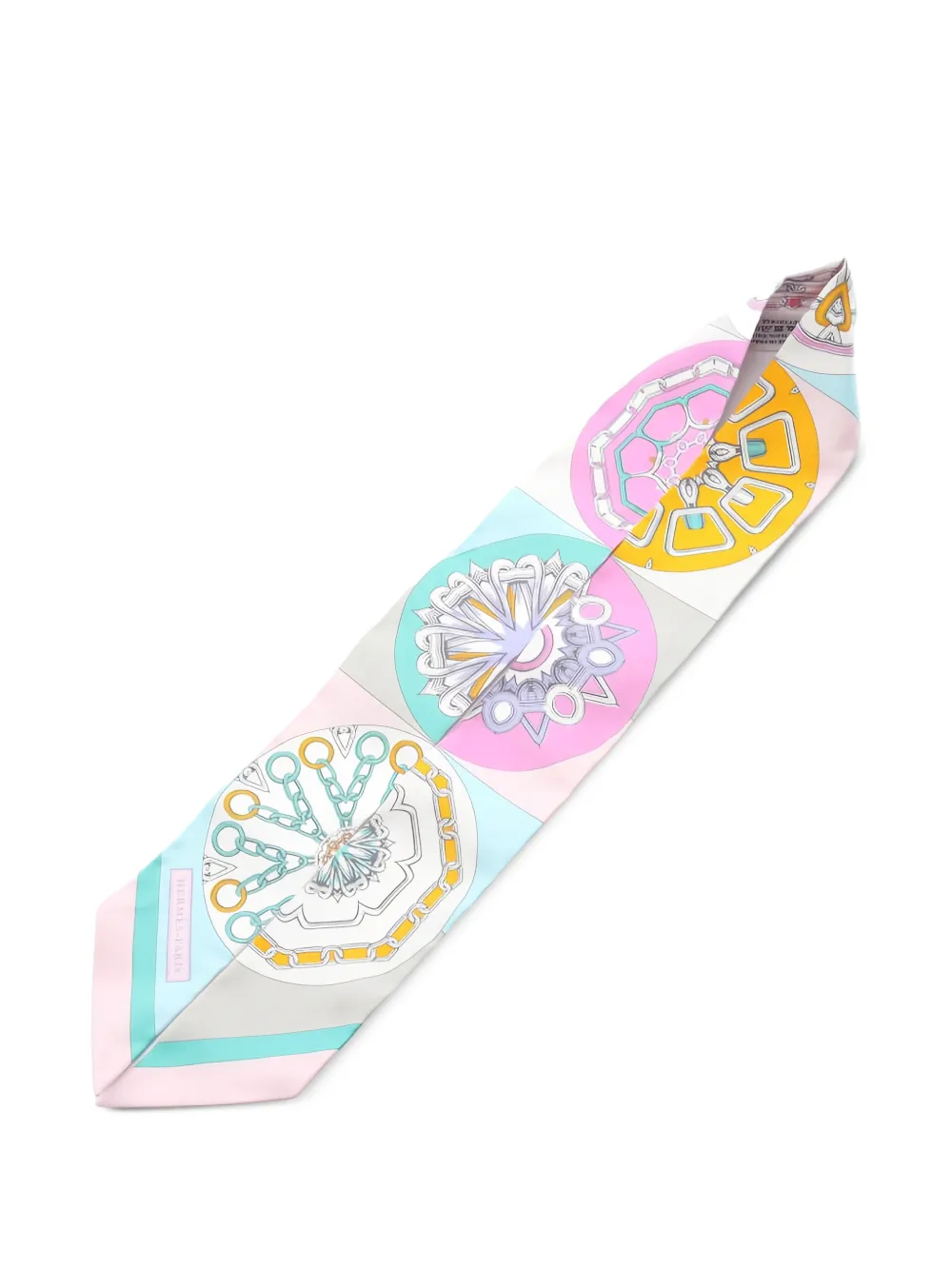Hermès Pre-Owned 2010s Kaleidoscope ribbon twilly scarf | Image 2
