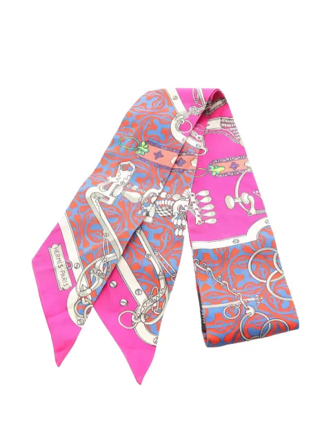 Hermès Pre-Owned 2000 mors et gourmettes remix ribbon scarf
