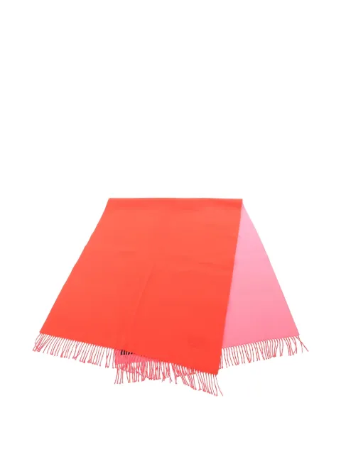 Hermès Pre-Owned 2000s logo embroidery fringed scarf