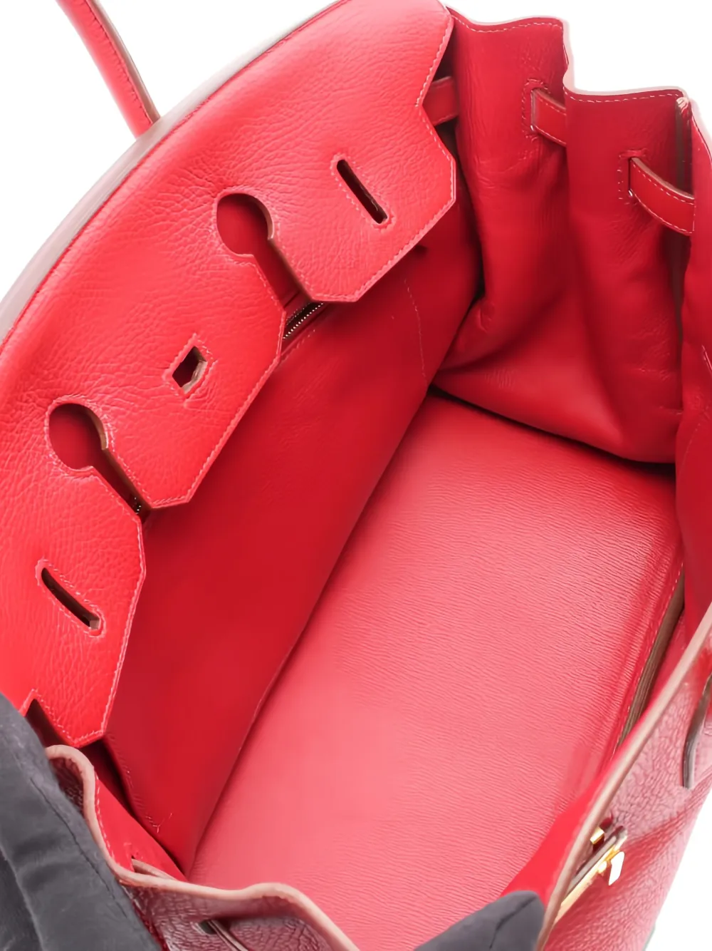 HERMES Pre-owned 2010 Birkin 35 Clemence Tote Bag In Red