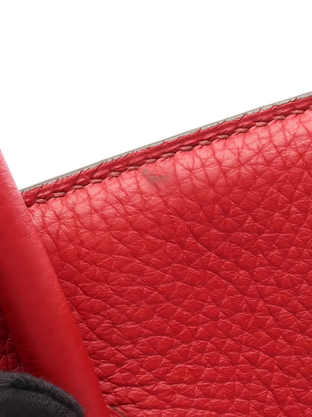 HERMES Pre-owned 2010 Birkin 35 Clemence Tote Bag In Red
