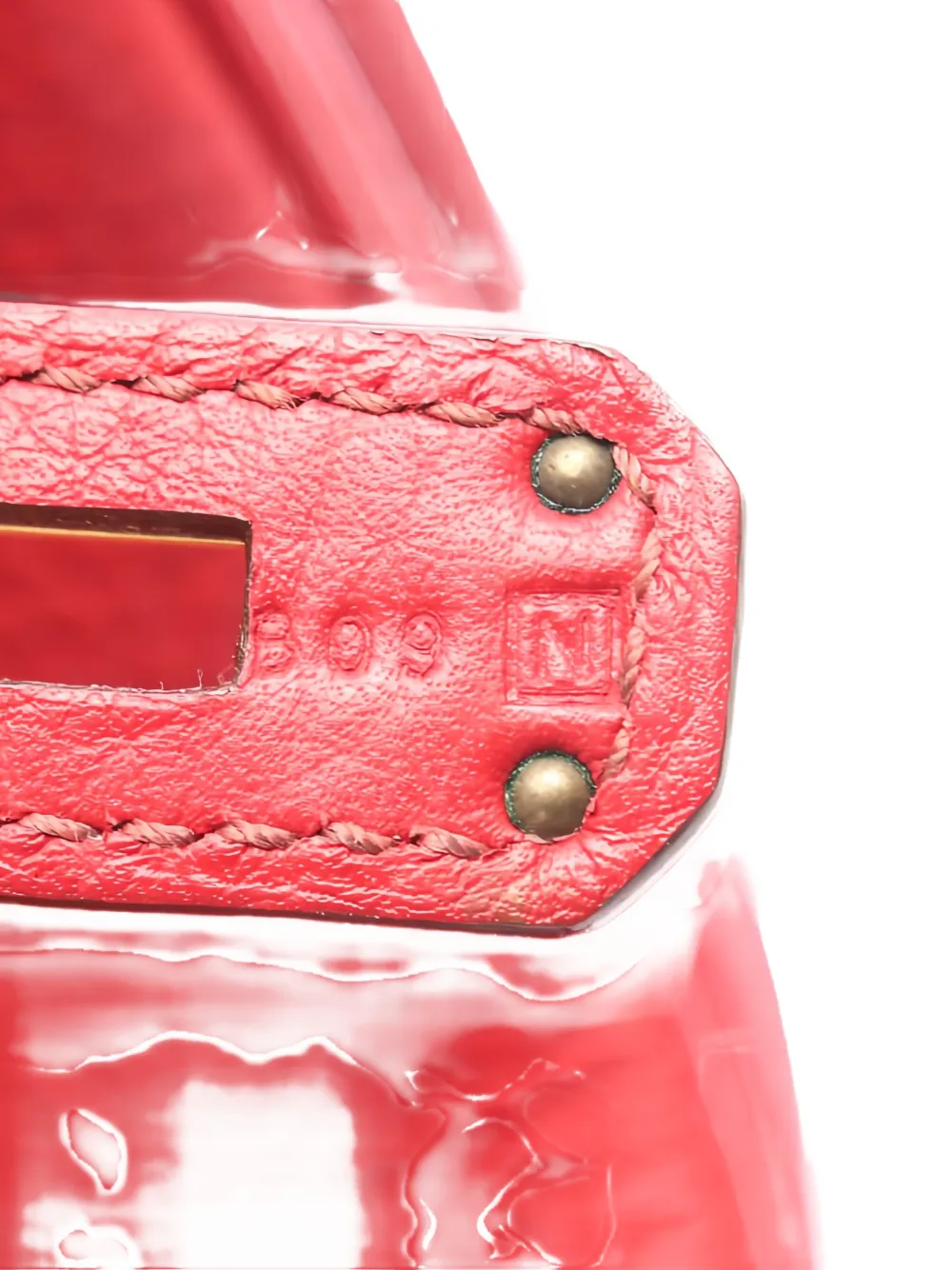 HERMES Pre-owned 2010 Birkin 35 Clemence Tote Bag In Red