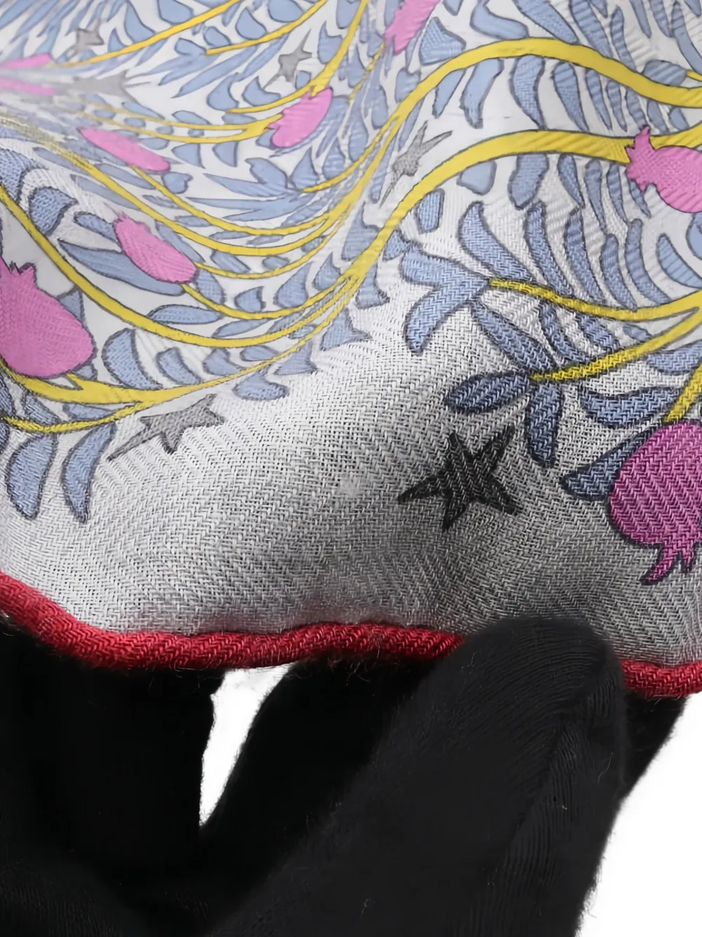 HERMES Pre-owned Sous Le Charme D'orphée Carrés 140 Printed Scarf In White