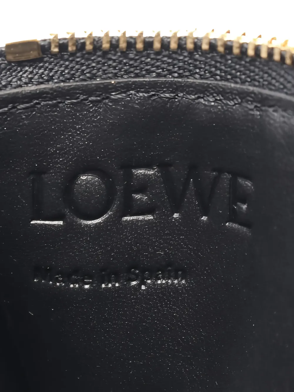 LOEWE Pre-owned 2020s Leather Zip-fastening Coin Purse In Black
