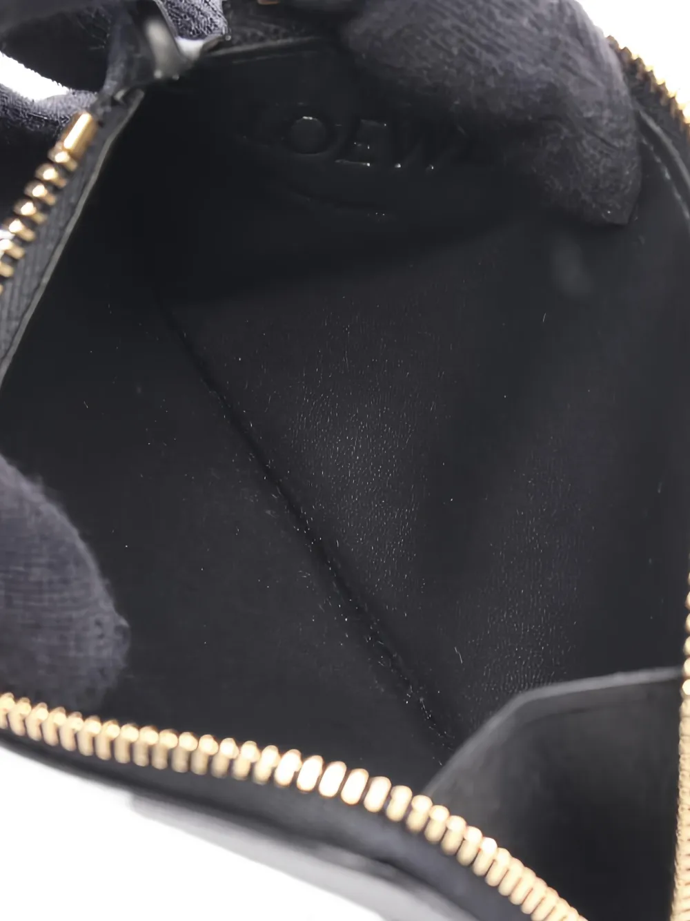 LOEWE Pre-owned 2020s Leather Zip-fastening Coin Purse In Black