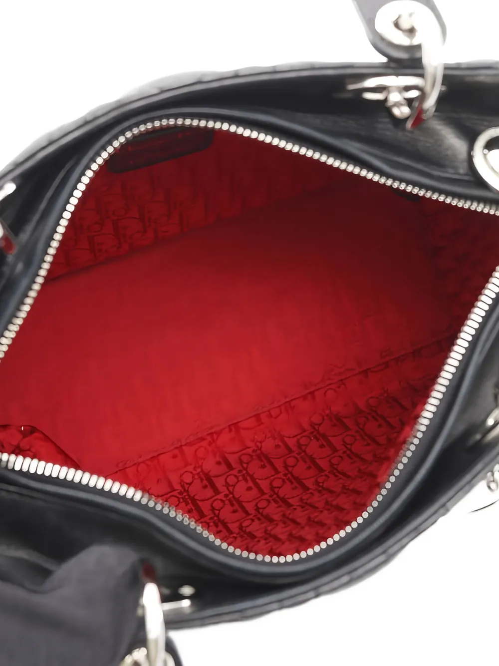 Pre-owned Dior 2000s Lady  Leather Handbag In Black