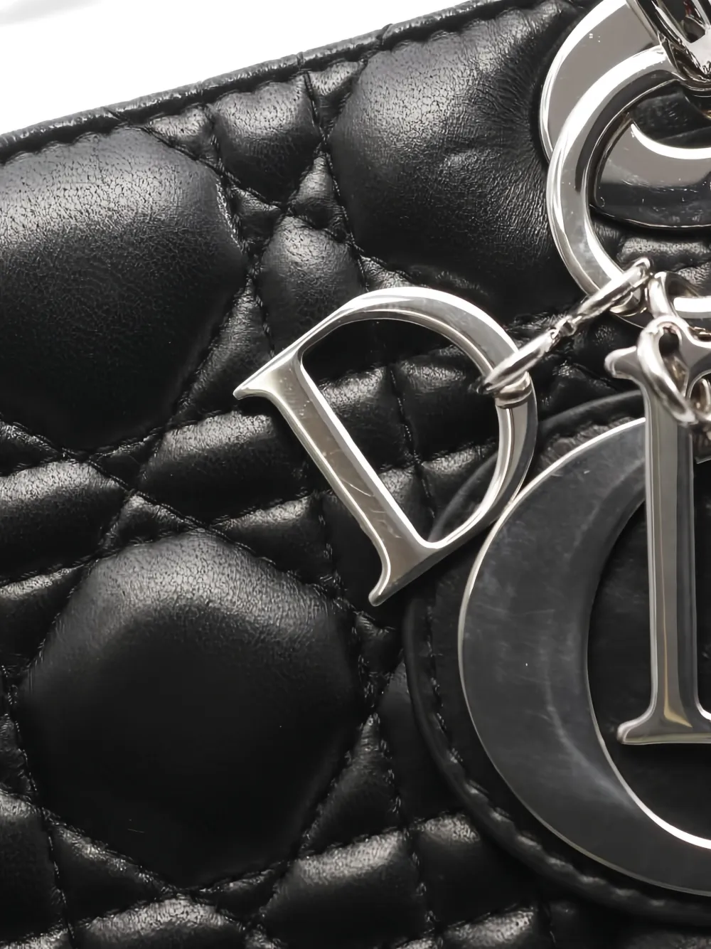 Pre-owned Dior 2000s Lady  Leather Handbag In Black