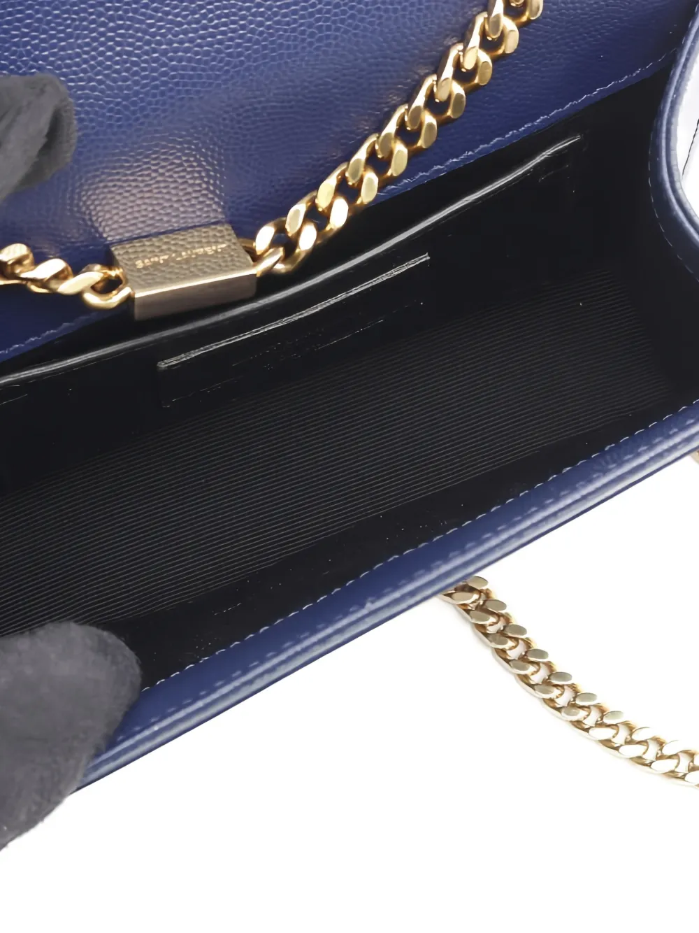 SAINT LAURENT Pre-owned 2010s Kate Chain-strap Mini Shoulder Bag In Blue