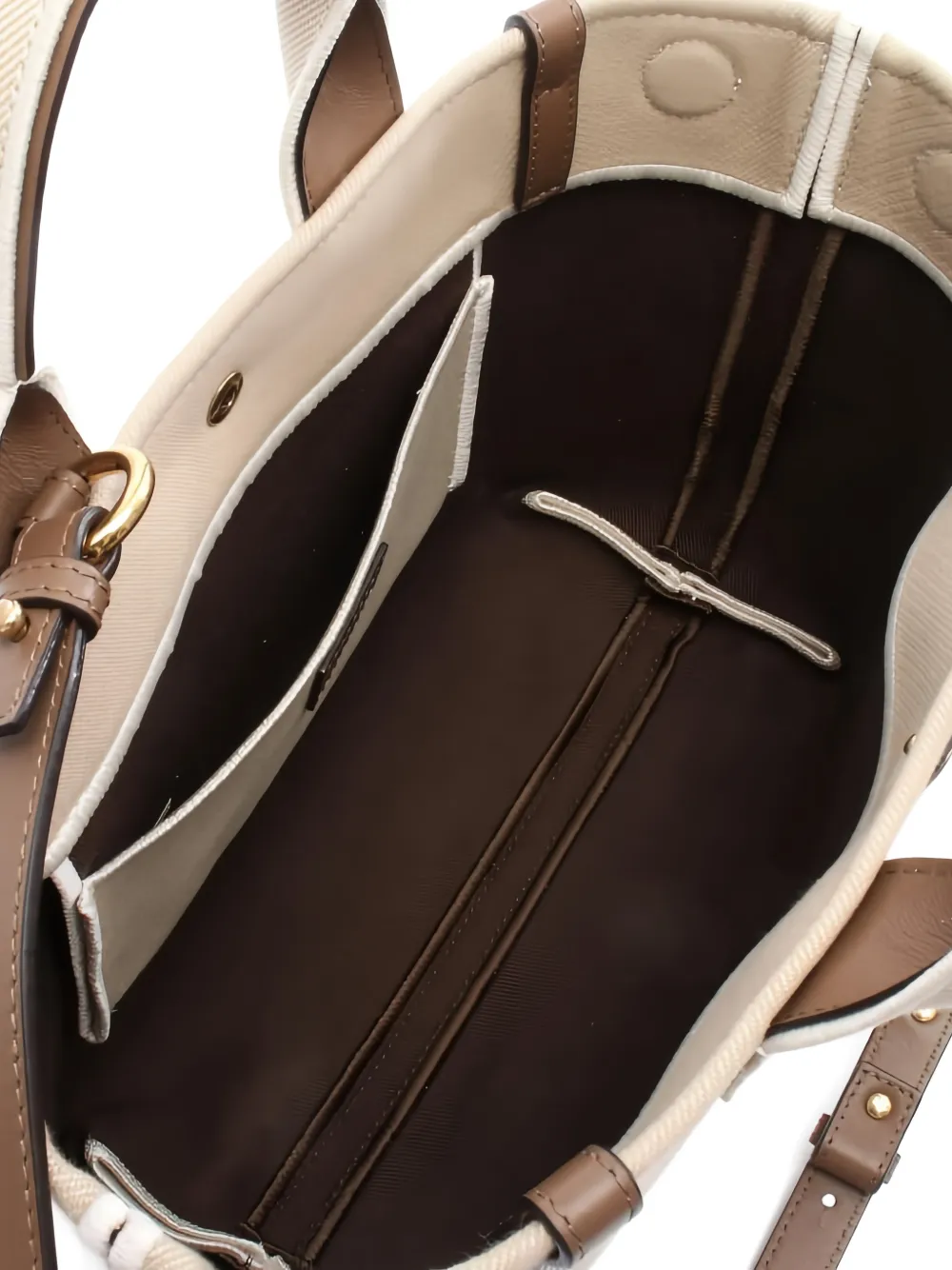 Pre-owned Chloé 2010s Small Carry Logo-detail Tote Bag In Neutral