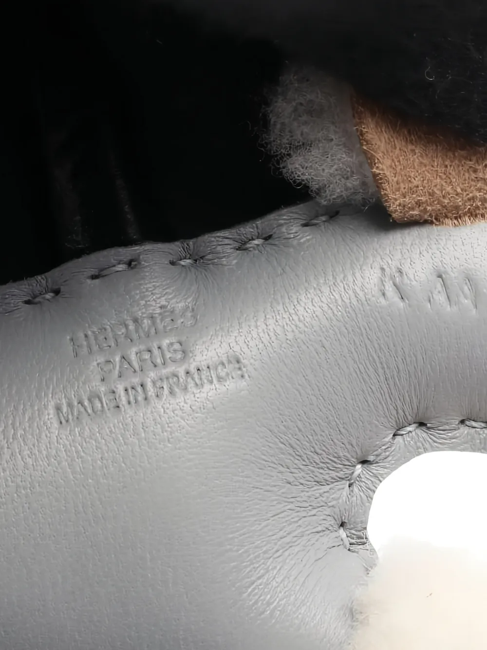 Pre-owned Hermes 2025 Budy Bag Charm In White