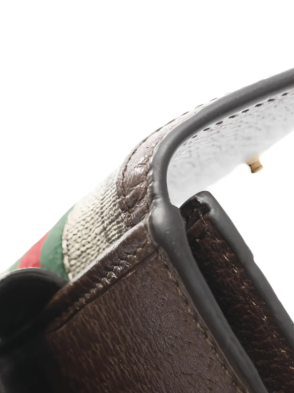 Pre-owned Gucci 2010s Ophidia Gg Flap Wallet In Neutral