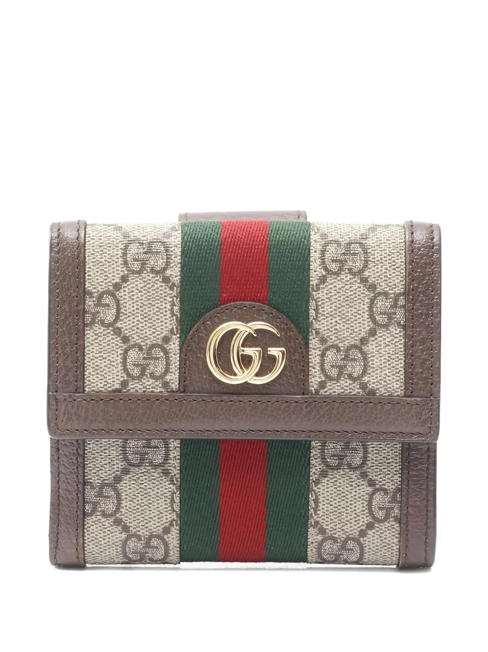 Gucci Pre-Owned 2010s Ophidia GG flap wallet | Neutrals | Image 1