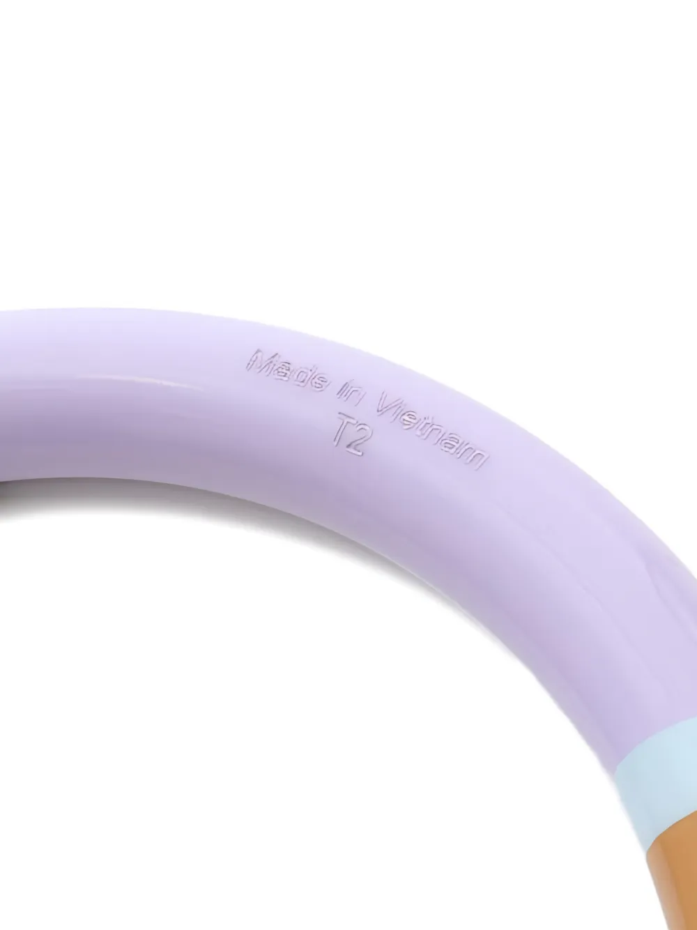 Pre-owned Hermes H-equipe Pm Lacquer Bangle In Purple
