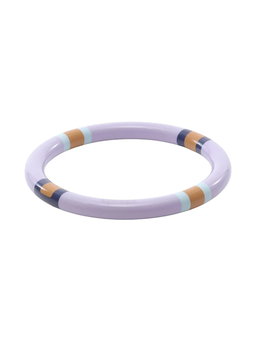 Pre-owned Hermes H-equipe Pm Lacquer Bangle In Purple