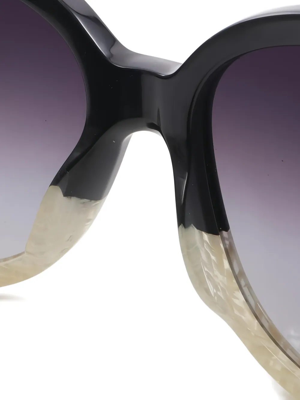 CHANEL Pre-owned Round-frame Cc-mark Sunglasses In Black