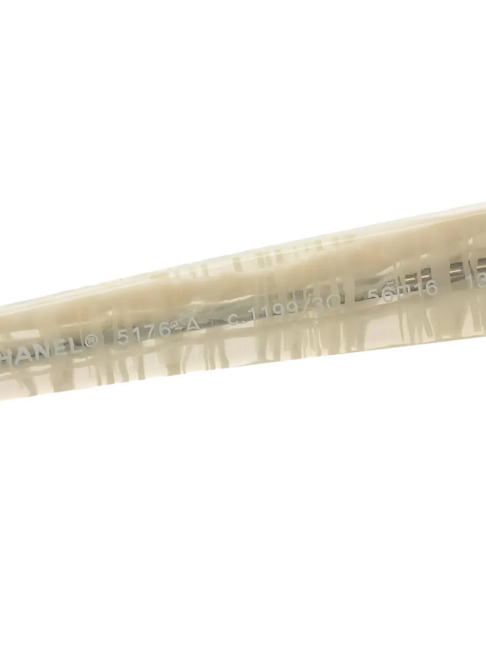 CHANEL Pre-owned Round-frame Cc-mark Sunglasses In Black