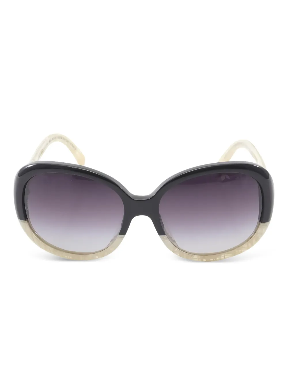 CHANEL Pre-Owned round-frame CC-mark sunglasses | Black | Image 1