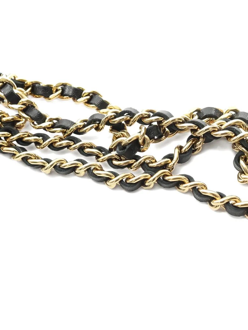 Pre-owned Chanel 2021 Quilted Chain Wallet In Black