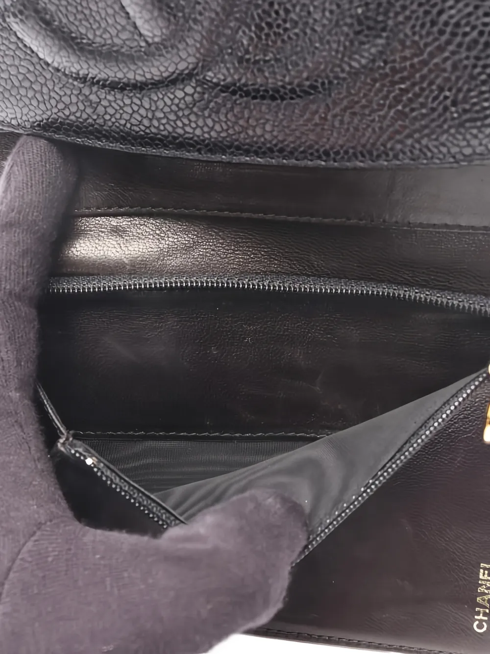 CHANEL Pre-owned 1997-1999 Coco Mark Bi-fold Wallet In Black