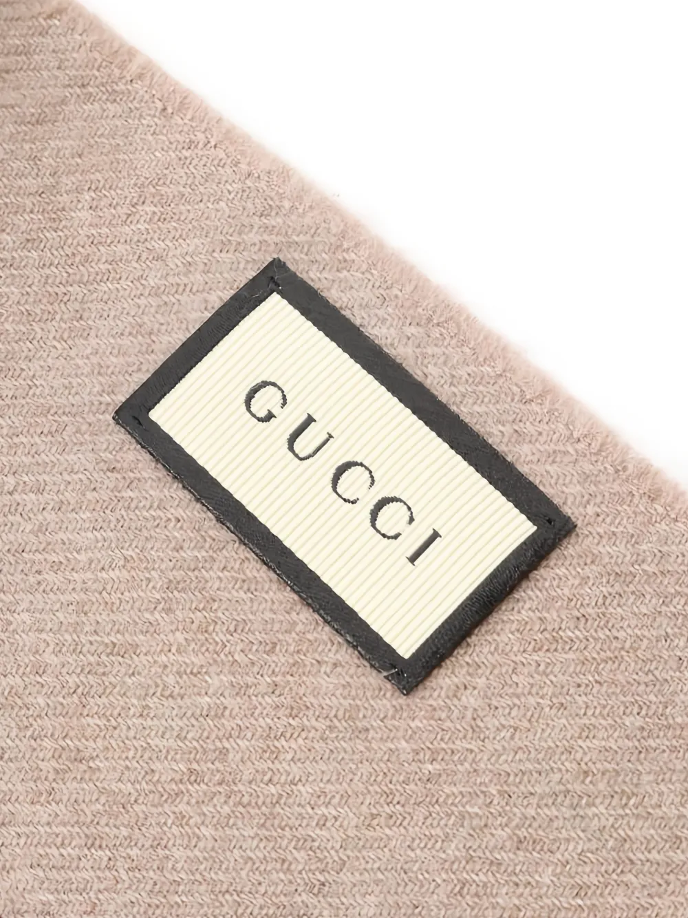 Gucci Pre-Owned écharpe rayée à patch logo (années 2020) | Homme | Image 2