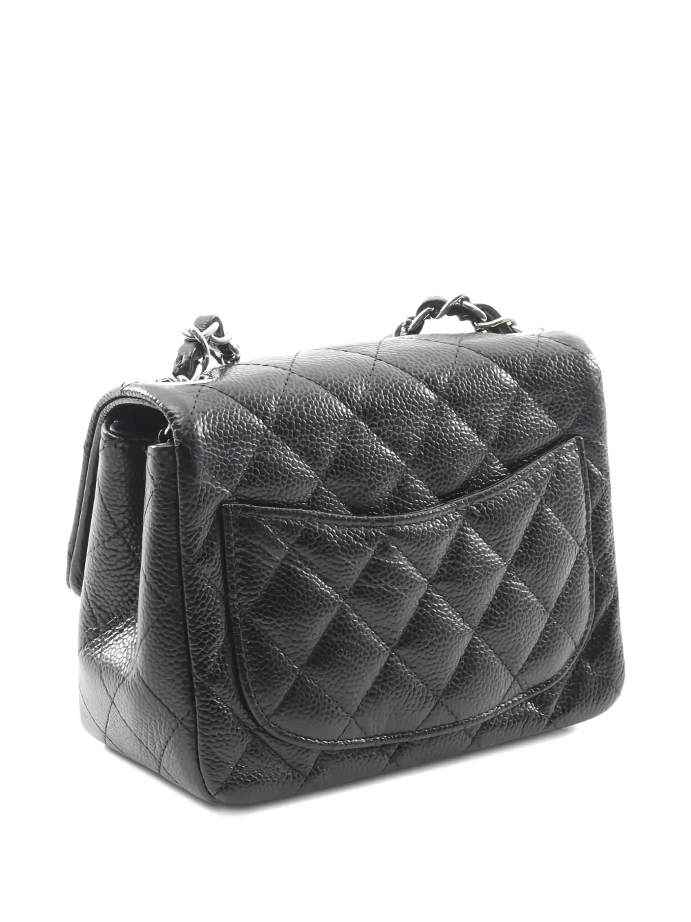 Pre-owned Chanel Mini Cc-mark Quilted Shoulder Bag In Black