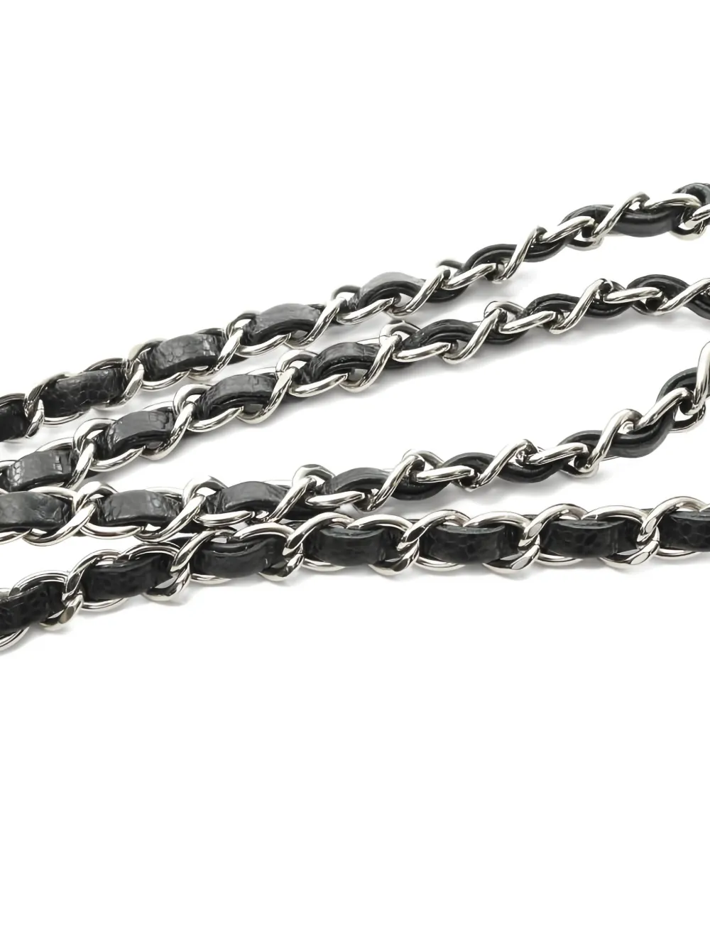 Pre-owned Chanel Mini Cc-mark Quilted Shoulder Bag In Black