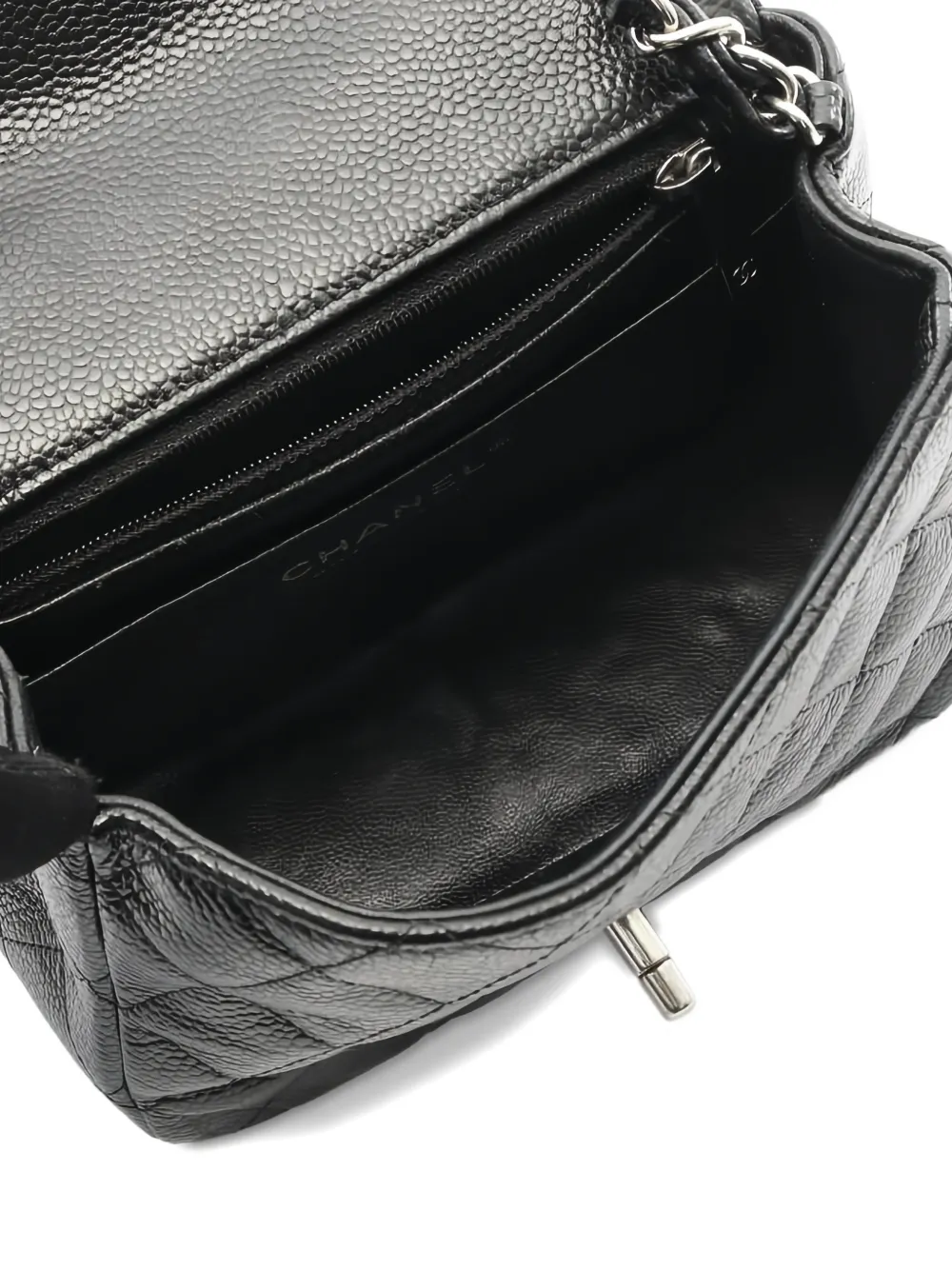 Pre-owned Chanel Mini Cc-mark Quilted Shoulder Bag In Black