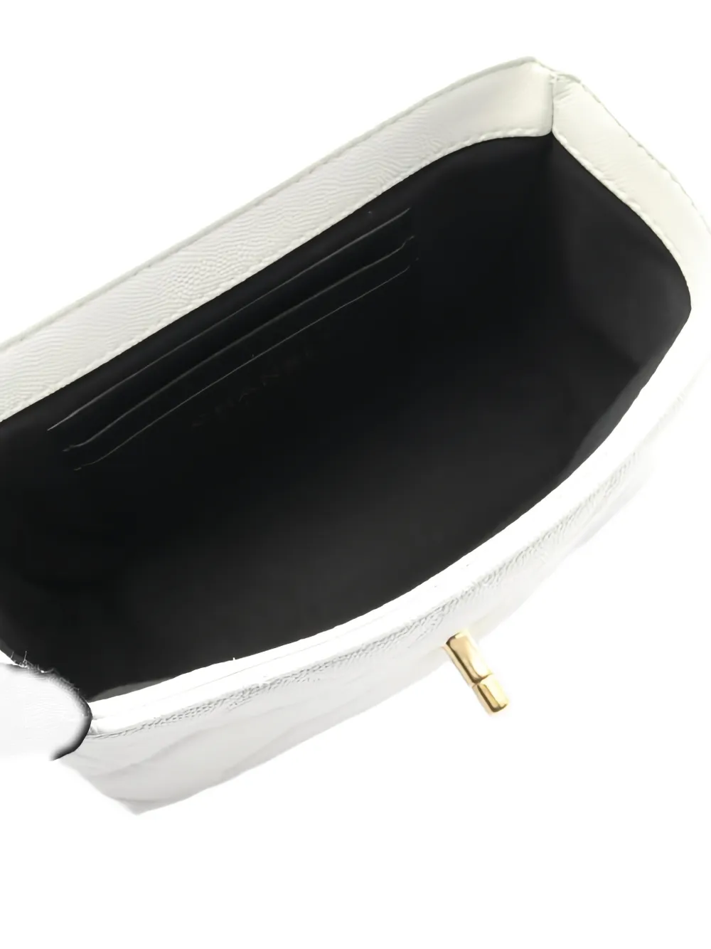 Pre-owned Chanel 2021s Small Vanity Quilted-design Crossbody Bag In White