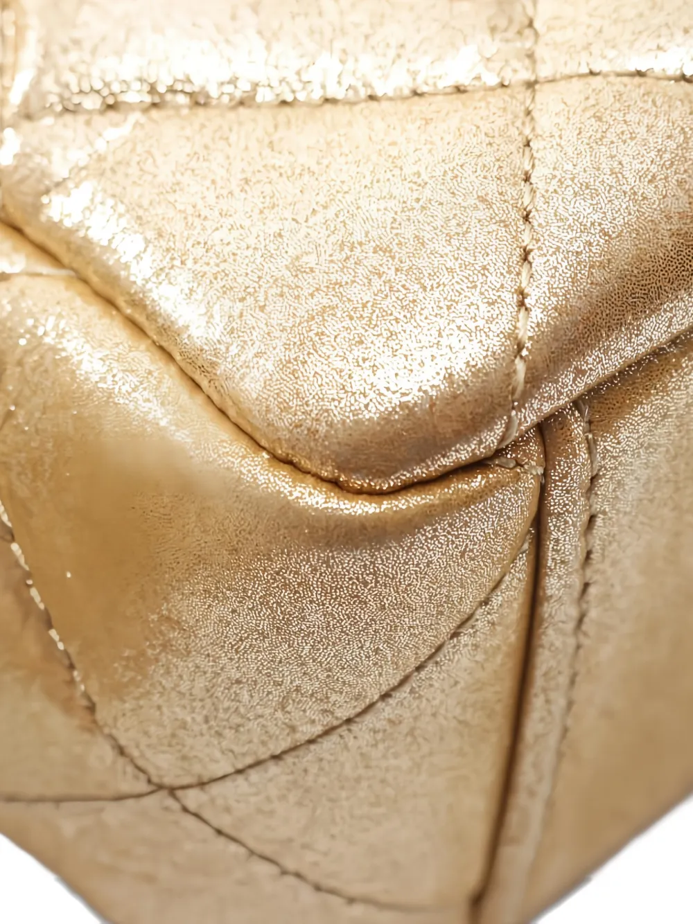 Pre-owned Chanel 2021s Matelassé-design Cocomark-detail Shoulder Bag In Gold
