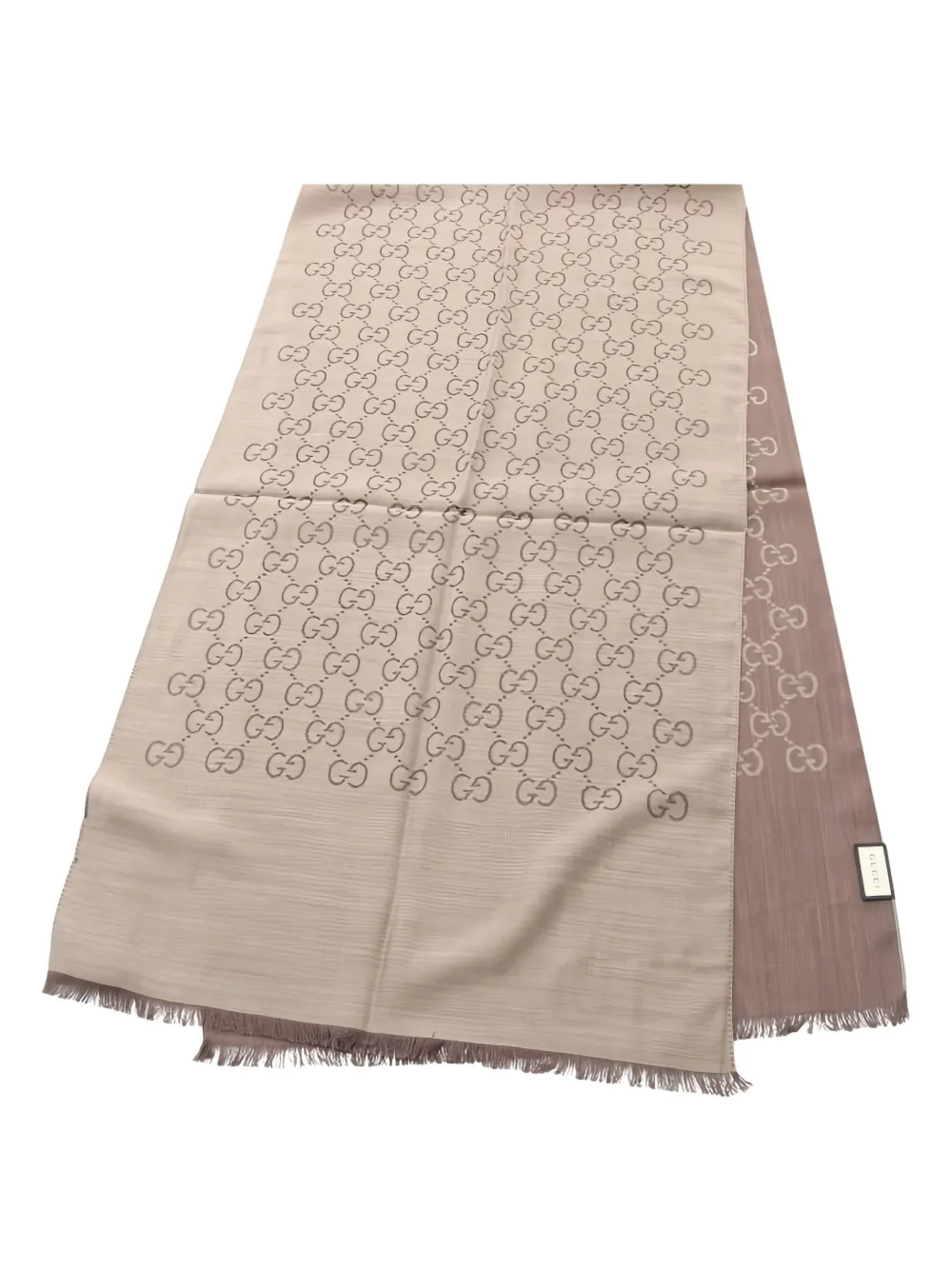 Gucci Pre-Owned 2020s GG-pattern scarf | Neutrals | Image 1