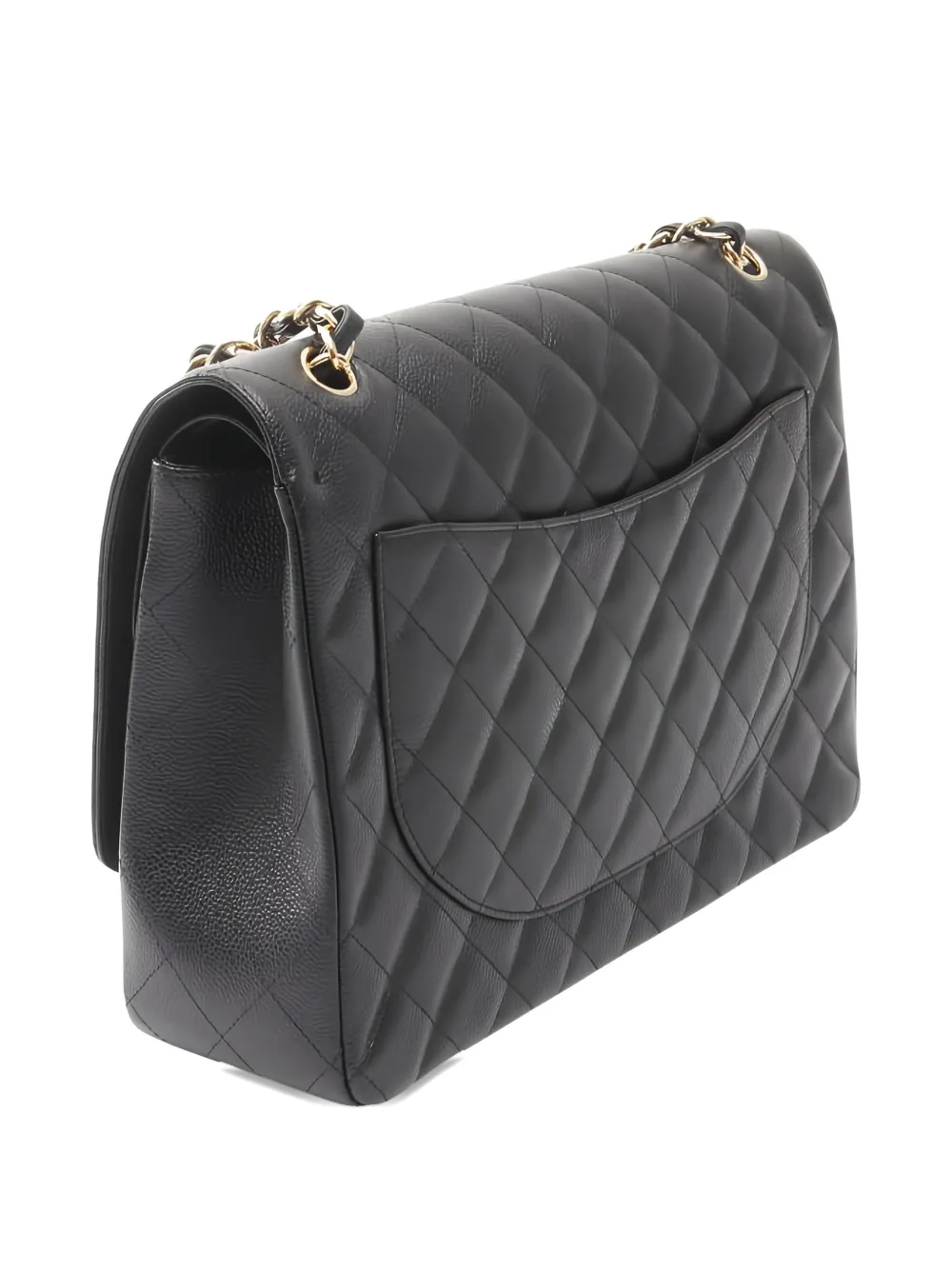 CHANEL Pre-owned 2010~2011 Maxi Double Flap Matelasse-design Shoulder Bag In Black