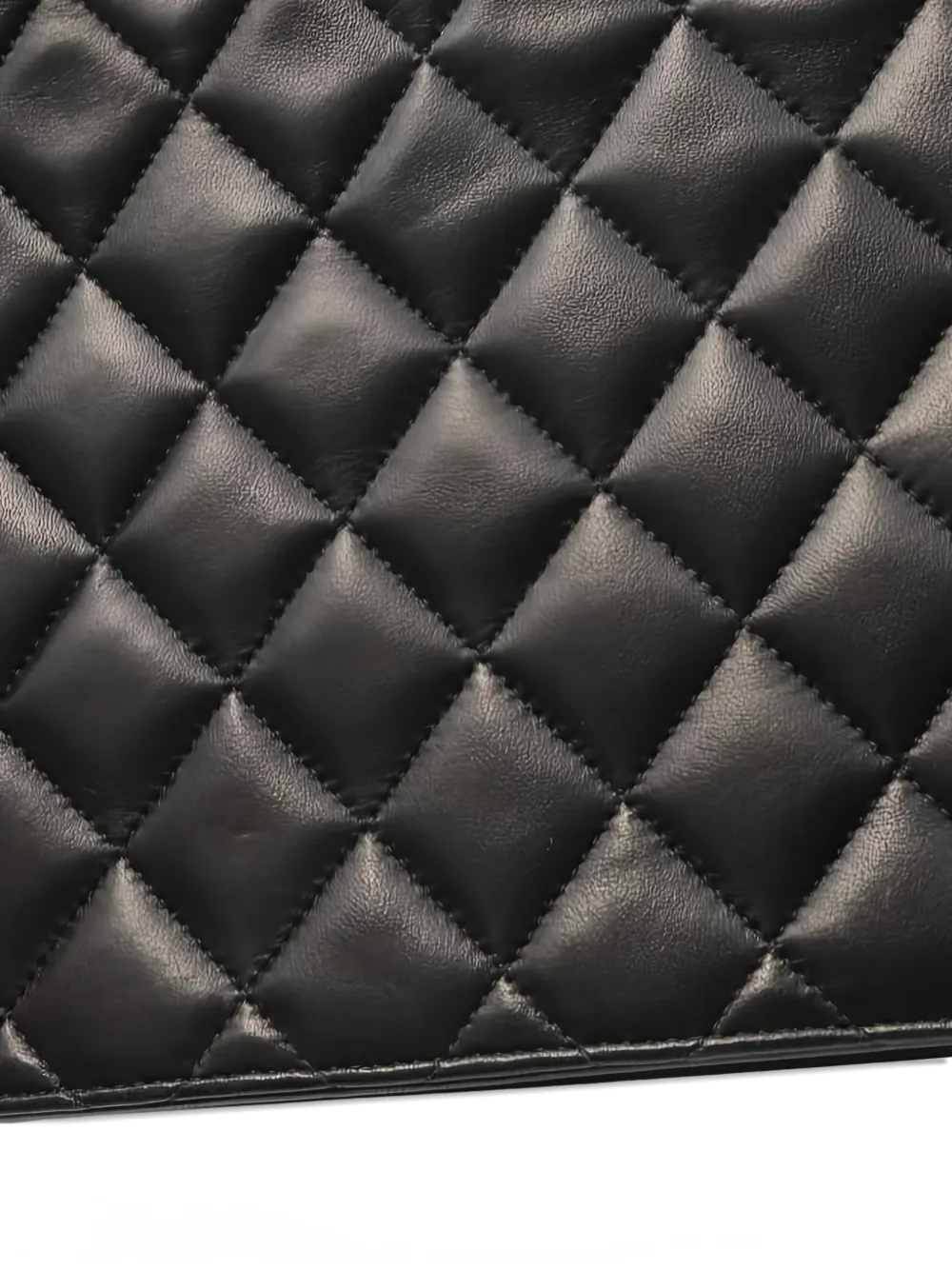 CHANEL Pre-owned 2000~2002 Quilted-design Chain-strap Shoulder Bag In Black