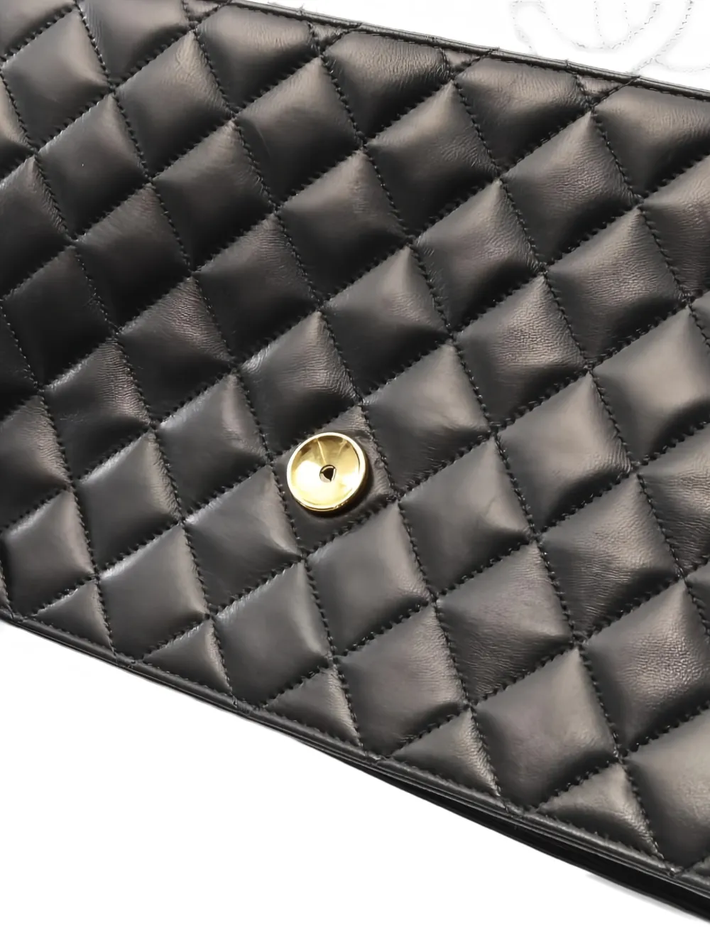 CHANEL Pre-owned 2000~2002 Quilted-design Chain-strap Shoulder Bag In Black