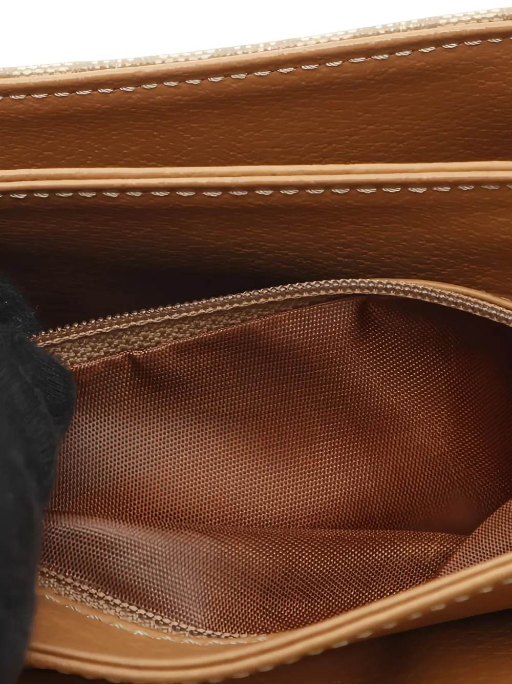 CELINE Pre-owned 2000s Macadam Flap Crossbody Bag In Neutral