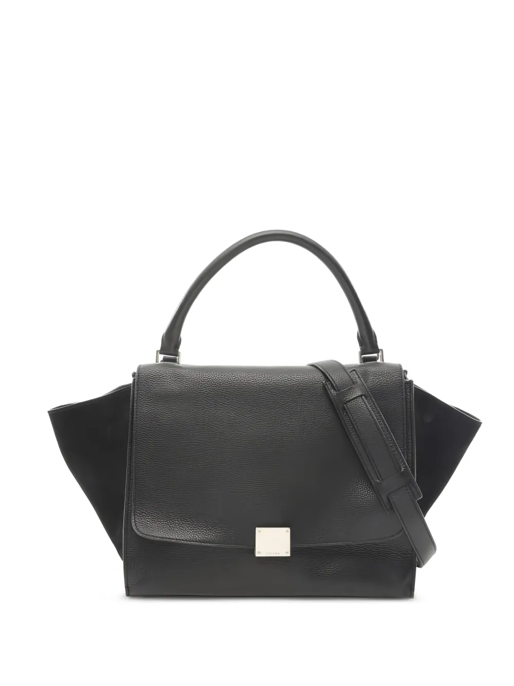 Celine Pre-Owned sac porté épaule médium en cuir Trapeze | noir | Image 1