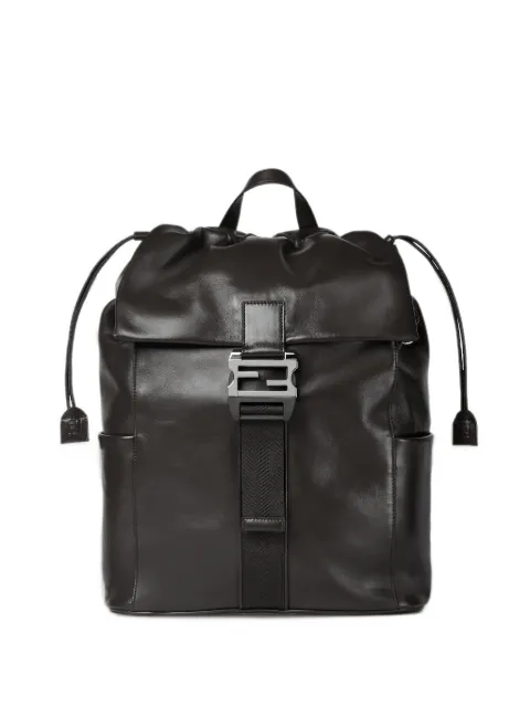 FENDI Flux buckle leather backpack